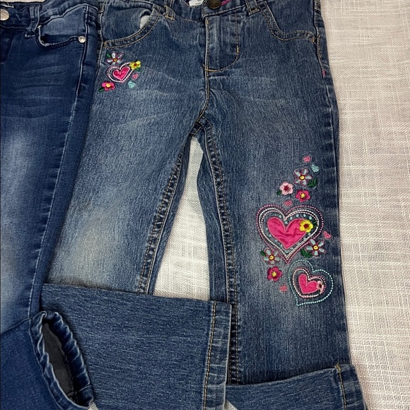Girls denim jeans set of 2 - Picture 2 of 5